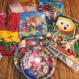 New Super Mario Birthday Party Supplies for 10 kids